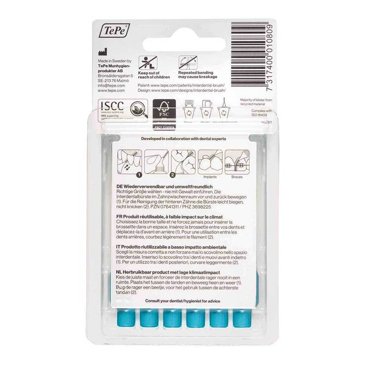 Tepe Interdentalbürste 0,6mm blau, 6 St