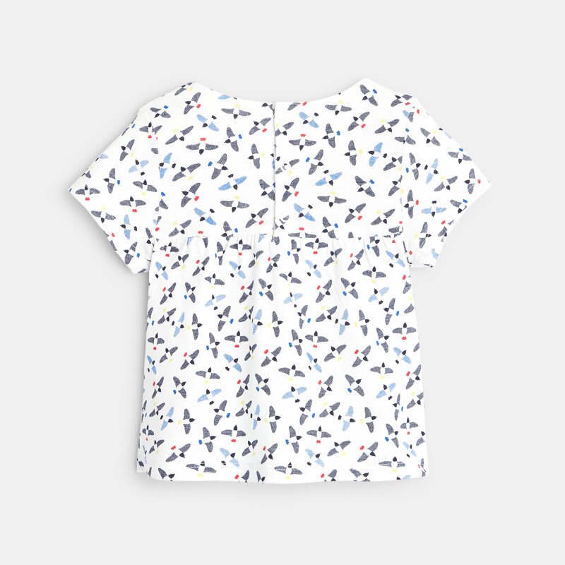 T-shirt imprimé oiseaux bébé fille Gris ou noir