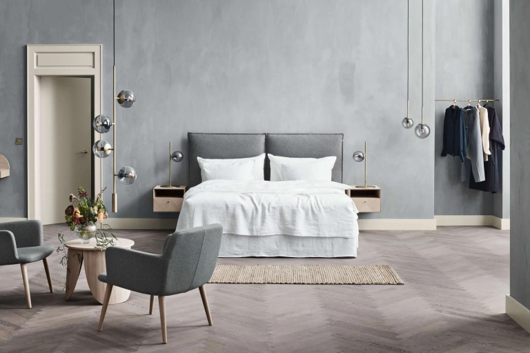 Bolia Feng hoofdbord bed zand