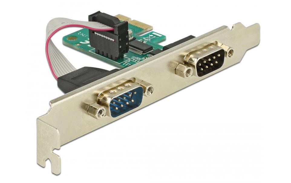 PCI-Express-Karte 89918 1x Seriell / RS232PCIe-Schnittstellenkarte: 2x Serial