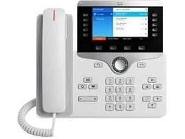 Cisco IP-telefon 8841 - VoIP-telefon - SIP, RTCP, RTP, SRTP, SRTP, SDP - 5 linier - hvid