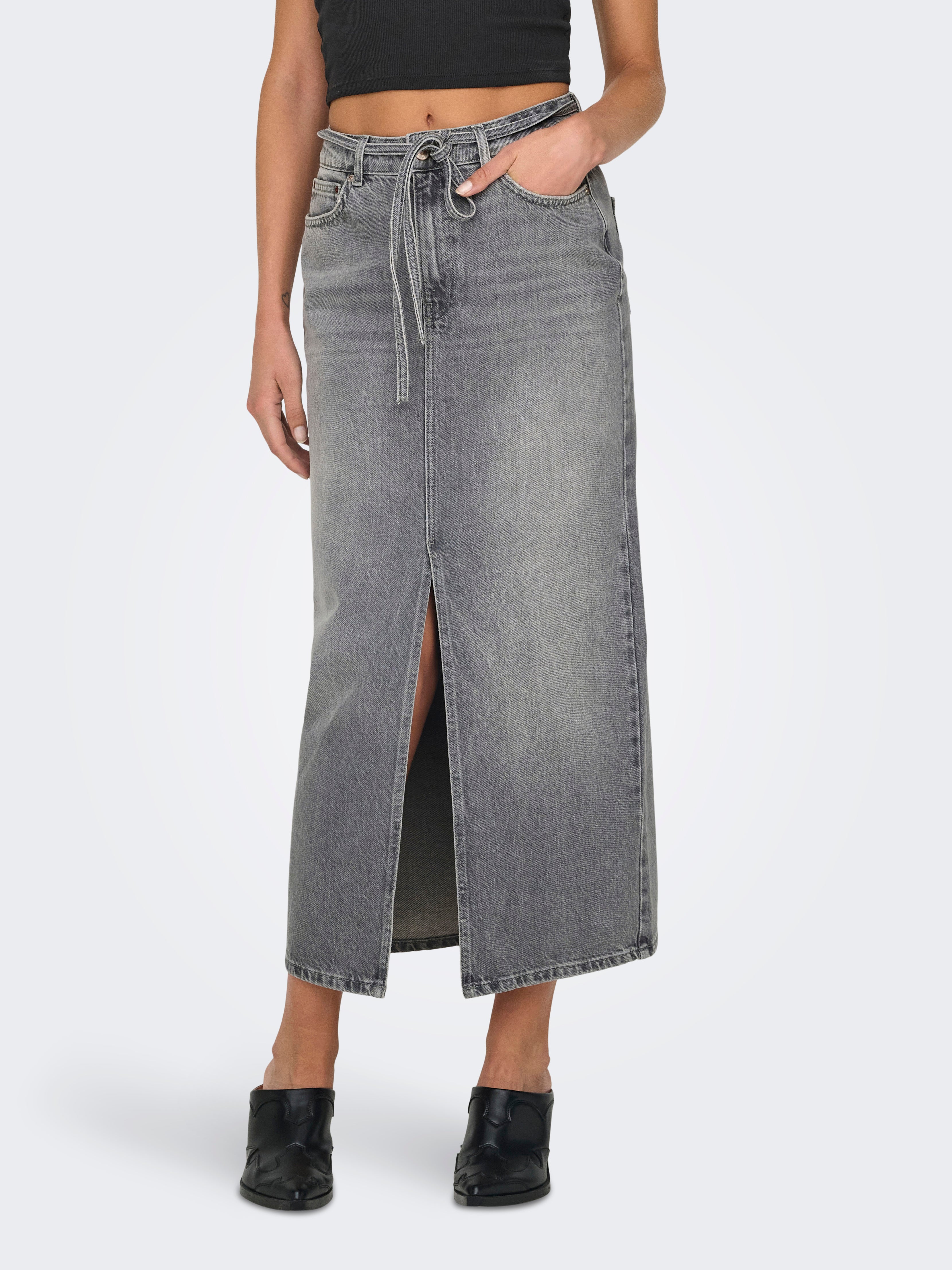 ONLGIANNA Jeansrock Medium Grey Denim