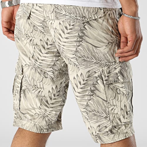 Short Cargo Funambule Beige Floral