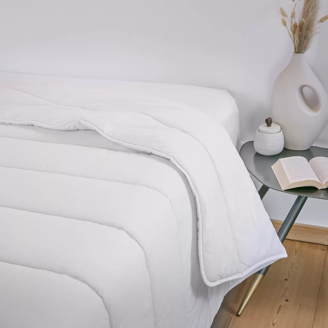 Couette tempérée coton anti acarien (140 x 200 cm) Celeste Blanche