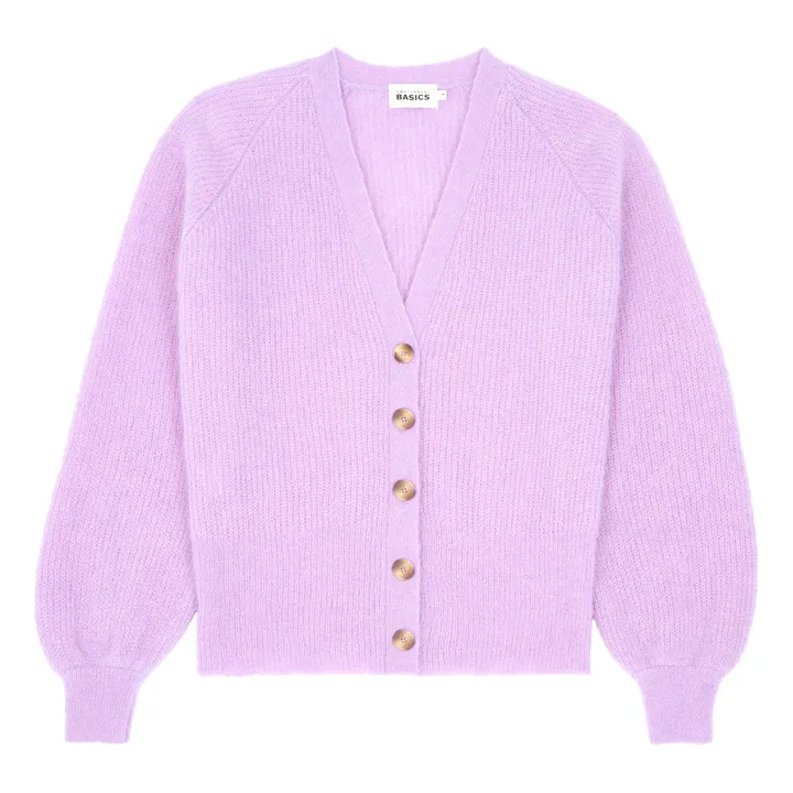 SMALLABLE BASICS Cardigan Femme Alpaga | Lilas
