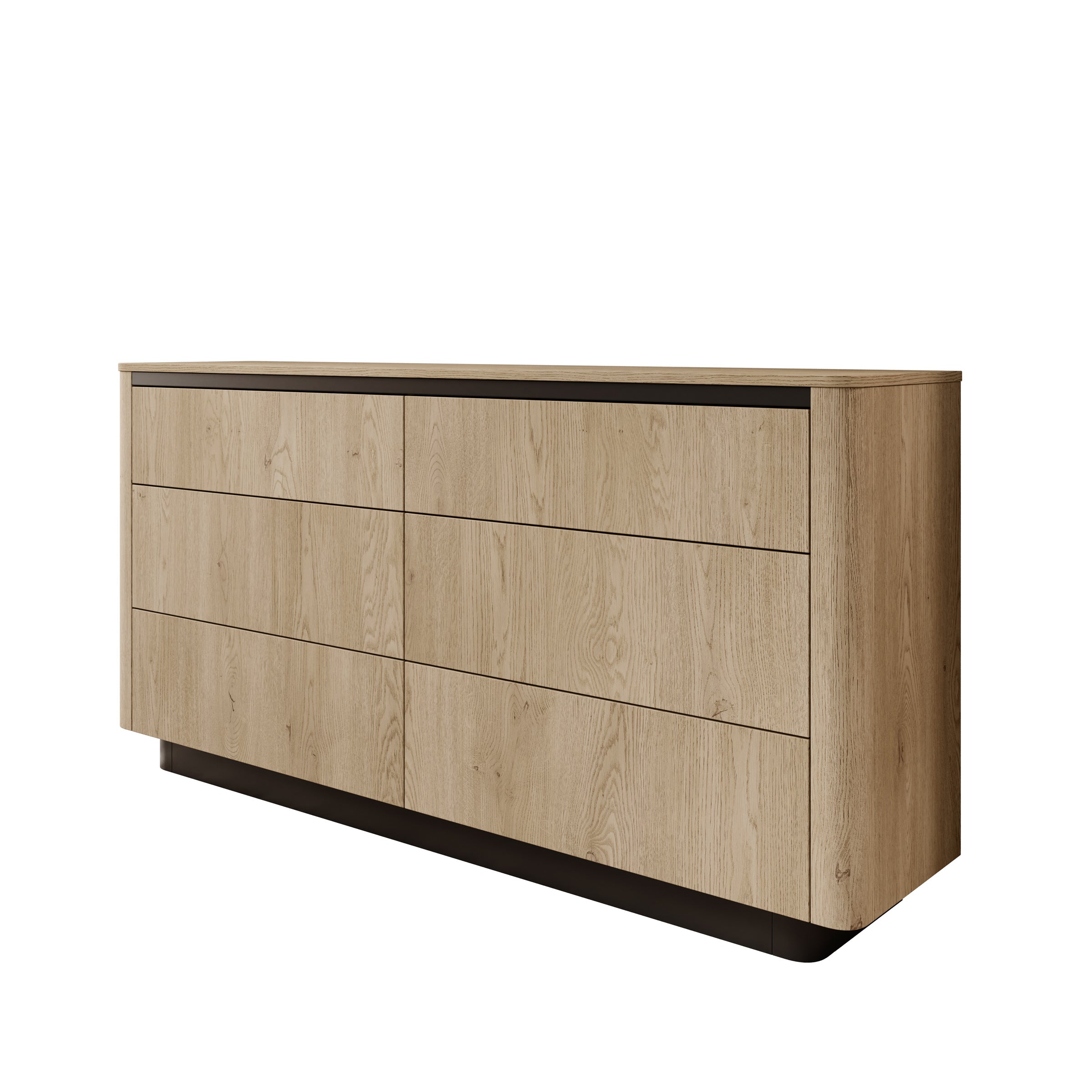 Taywan - Ladekast met 6 lades - Eiken - 163x38x83 cm