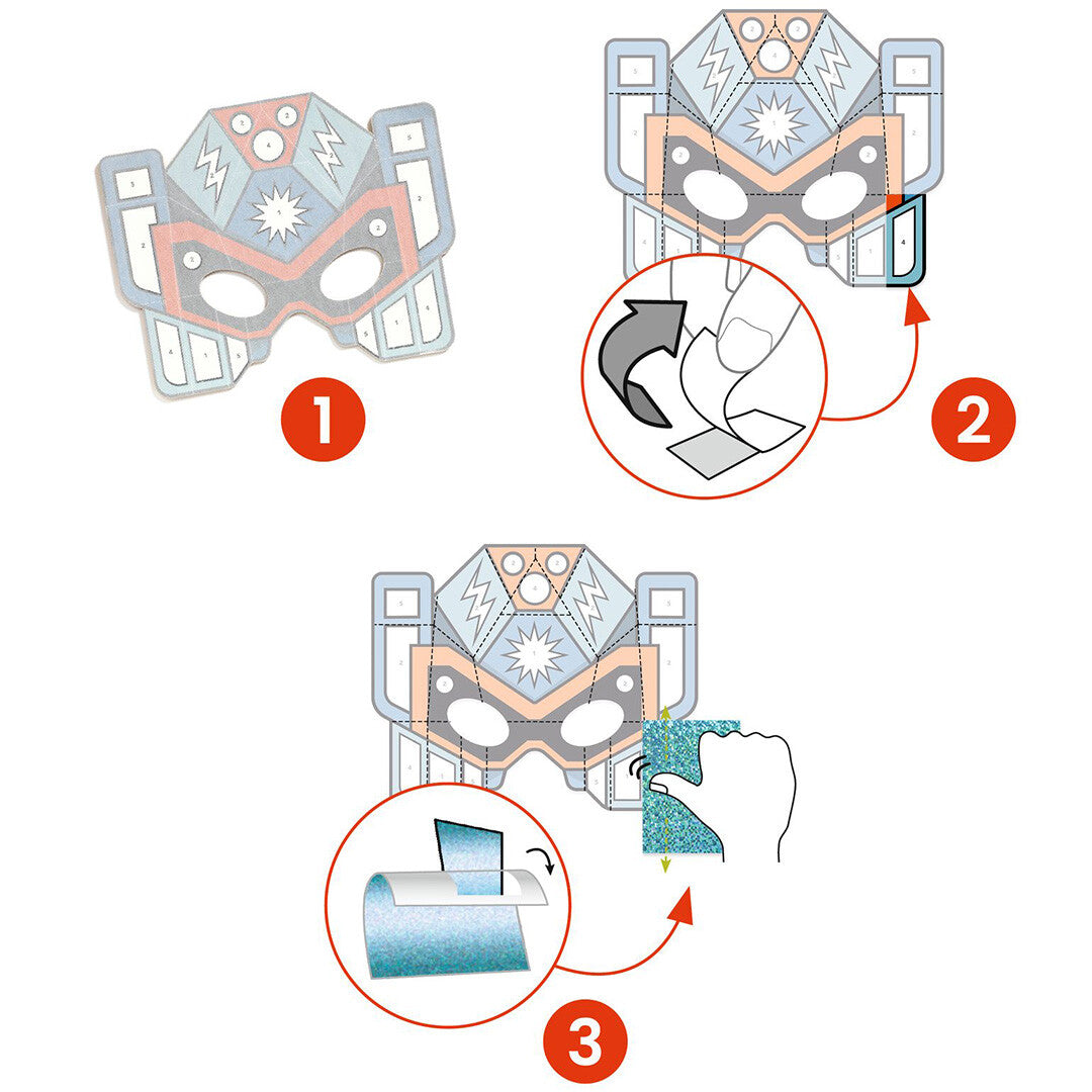 Djeco knutselset diy robotmaskers