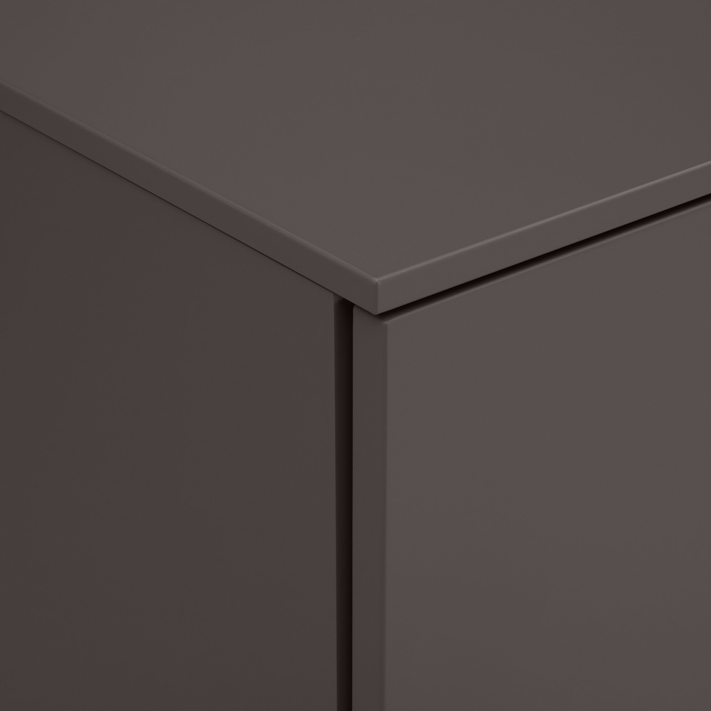 TILL Sideboard - Dunkelgrau / B: 168.0 cm x T: 41.0 cm x H: 77.0 cm
