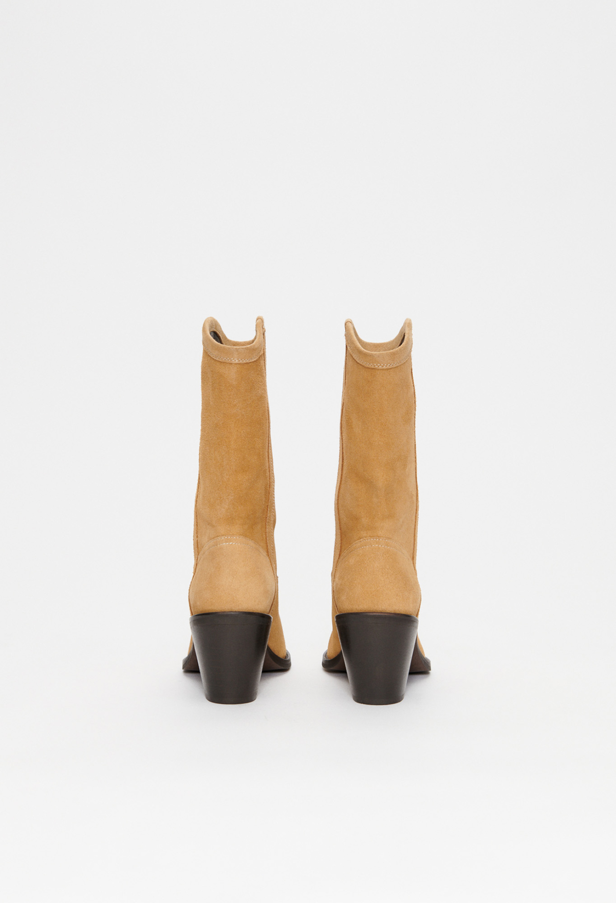 Bottes mi-hautes en cuir responsable