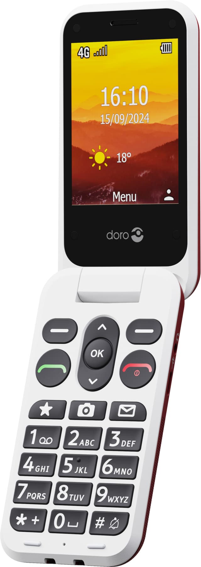 Doro Leva L31 mobiletelefon (rød)