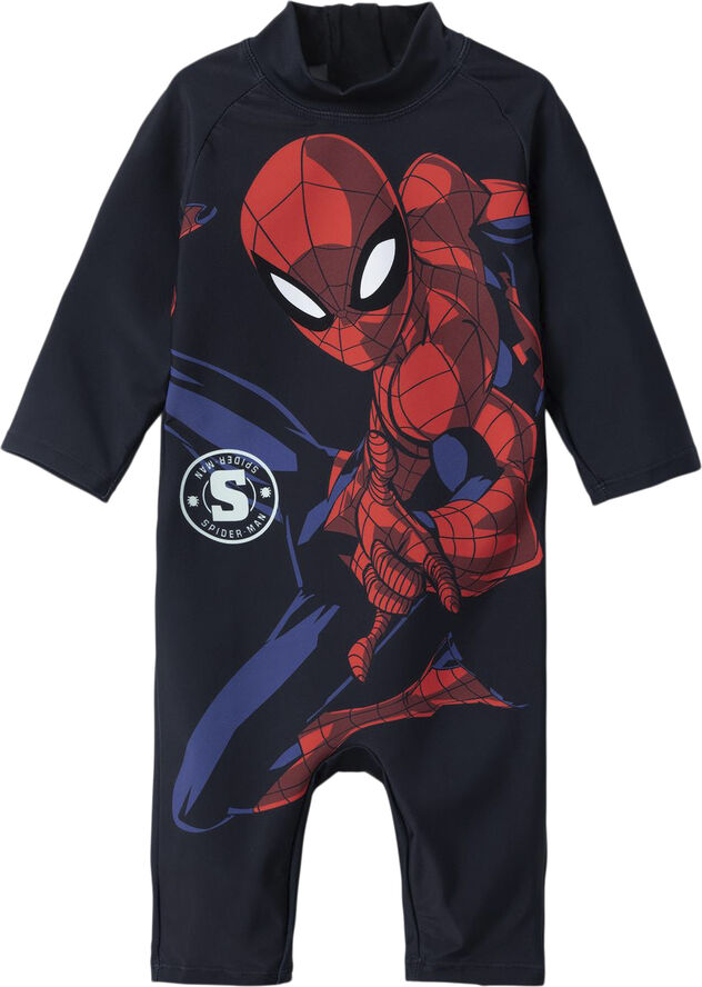 Name It NMMMOTH SPIDERMAN LS UV SUIT MAR Blå