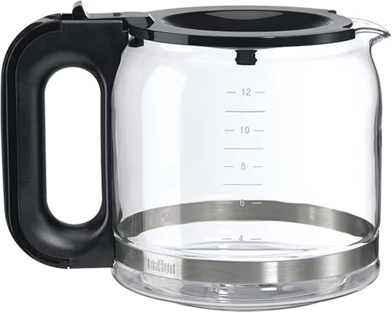 Braun PurAroma 7 Kaffeemaschine KF 7120 – Filterkaffeemaschine mit Glaskanne und Timer-Funktion, Kaffeezubereiter für einzigartiges Aroma, mit LCD-Display, 1000 Watt, schwarz/edelstahl