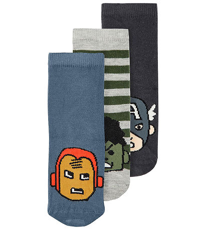 Name It Socken - NmmAnty Avengers - 3er-Pack - India Ink/Bluefin