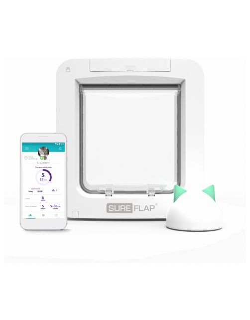 Sureflap Microchip Huisdierluik Connect - Kattenluik - Wit