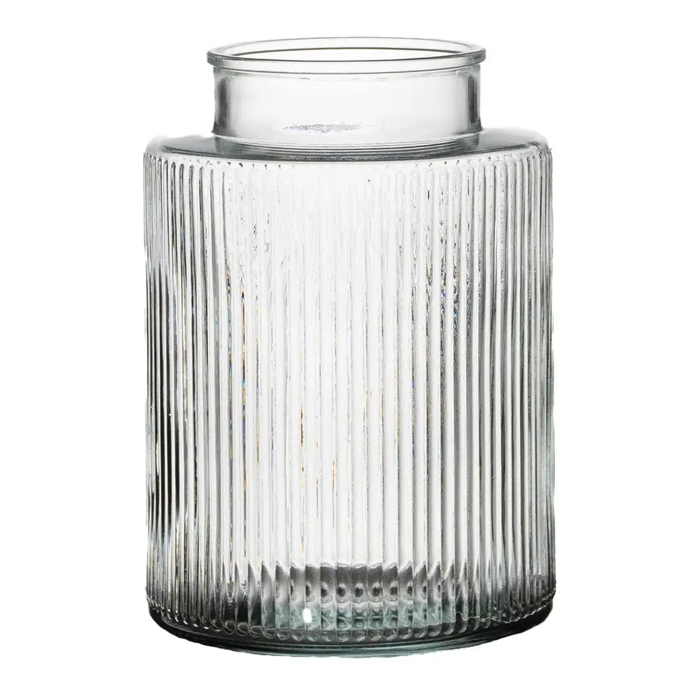 Hakbijl Glass Bloemenvaas Yara - transparant - glas - D13 x H18