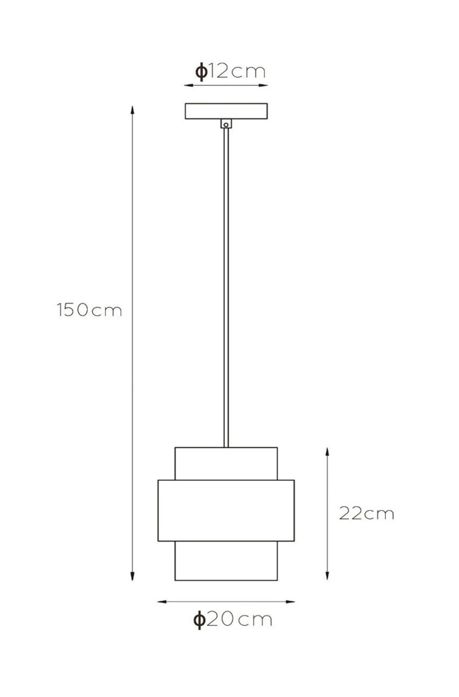 Lucide Firmin hanglamp 20cm 1x E27 goud mat