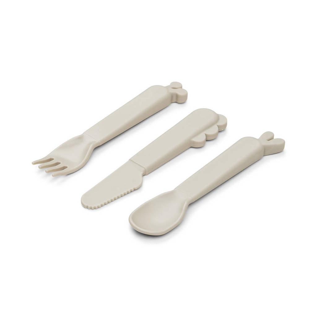 Kiddish cutlery set Deer friends Sand