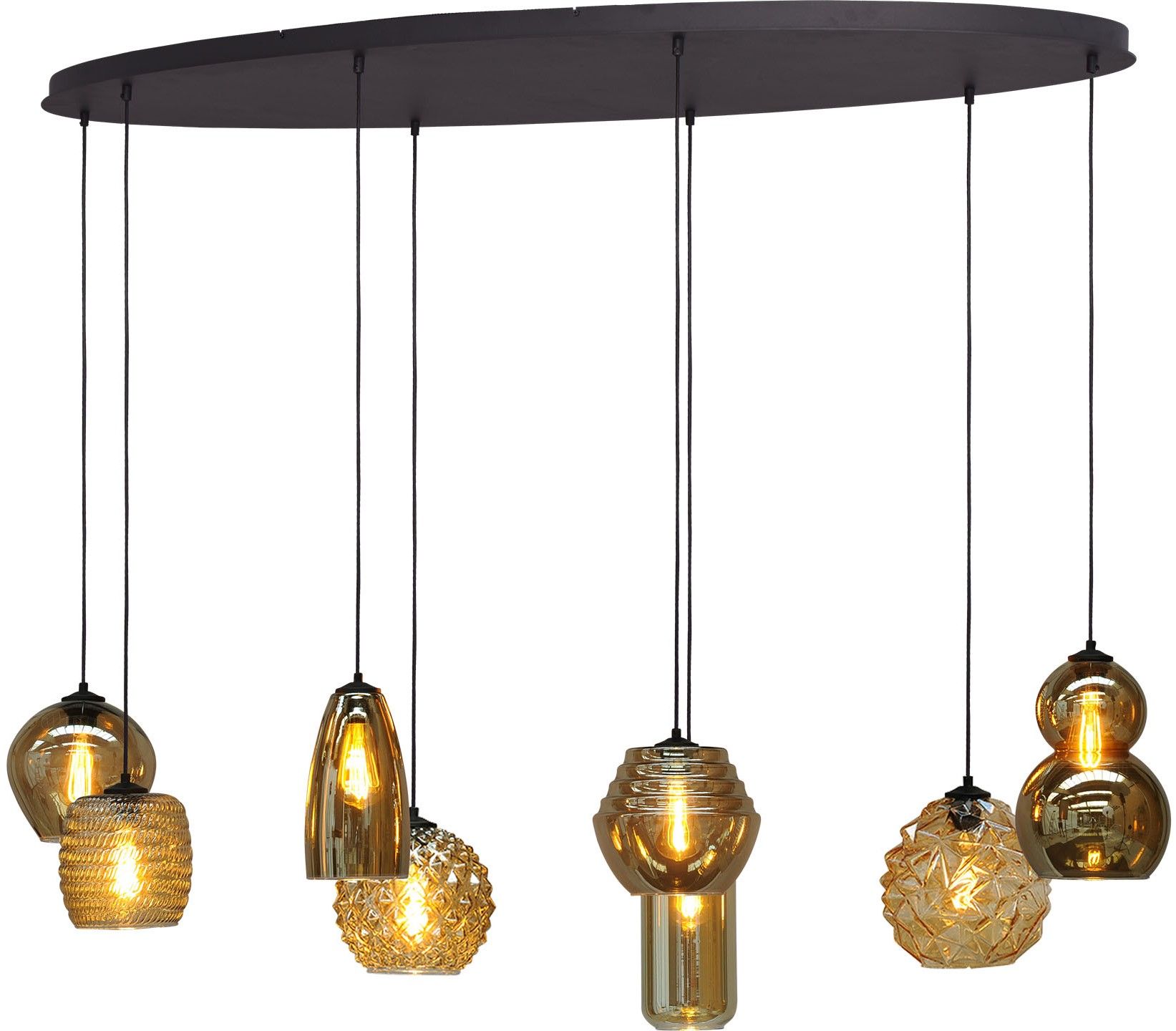Hanglamp 2264-05-160-60-8-123 Quinto Smoke B160 x D60 cm