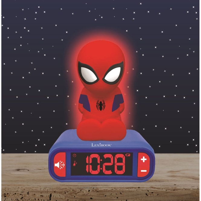 Spider-Man - Wecker mit Nachtlicht und Klingeltönen