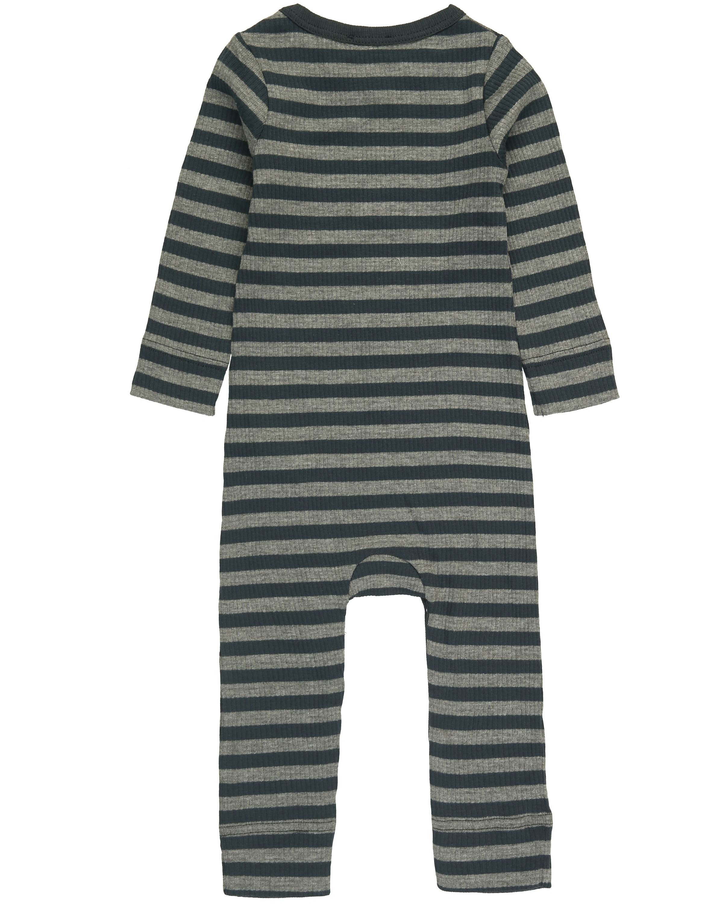 Strampler RIB STRIPE ohne Fuß in blue/grey melange