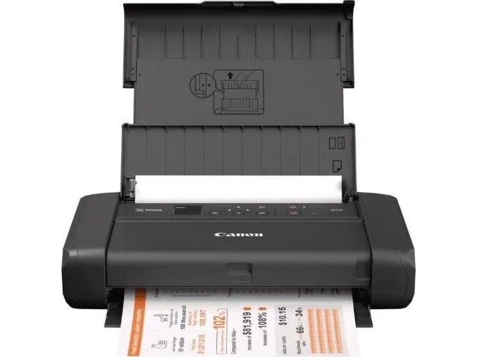Canon PIXMA TR150 - Printer - farve - blækprinter - A4/Legal - op til 9 ipm (mono) / op til 5.5 ipm (farve) - kapacitet: 50 ark - USB 2.0, Wi-Fi(n)
