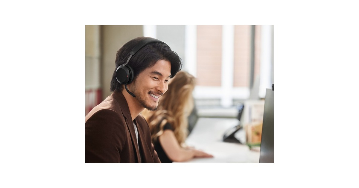 JabraEvolve2 75 on-ear headset  (Zwart, Link380c, Microsoft Teams)