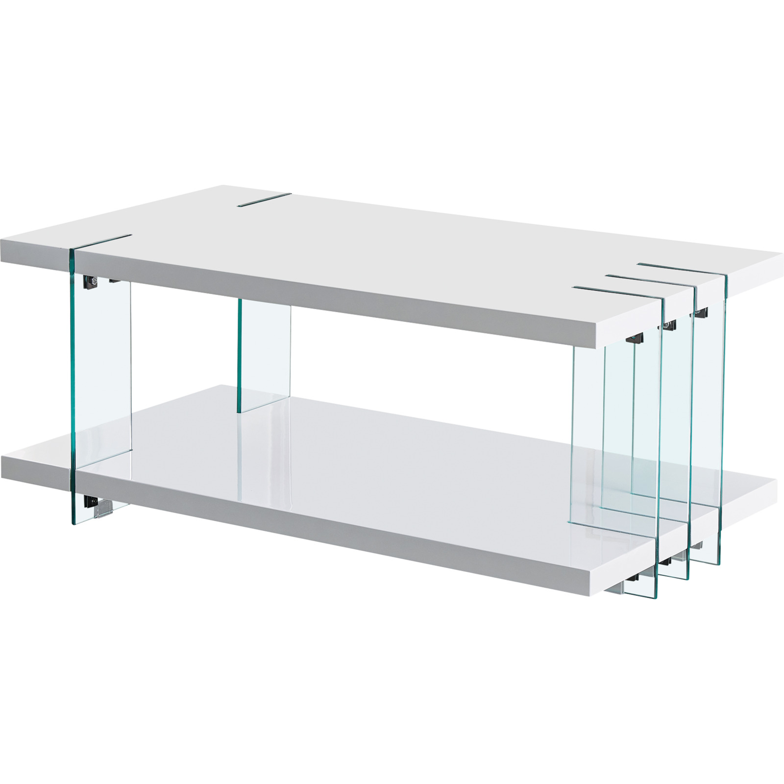 Salontisch Dallas MDF weiss Hochglanz