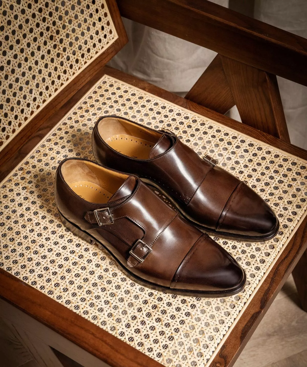 Boucles FELICIANO Marron Patiné
