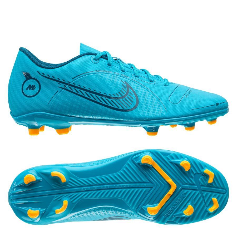 Nike Mercurial Vapor 14 Club MG Blueprint - Bleu/Orange/Bleu