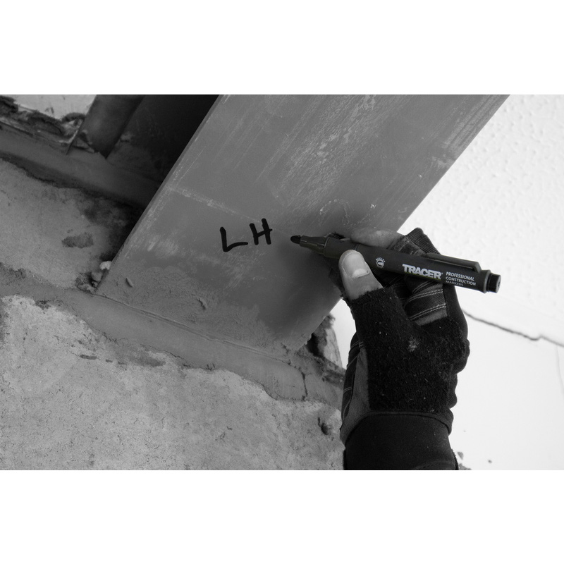 TRACER permanent verstoppingsvrije markeerstift zonder holster Zwart