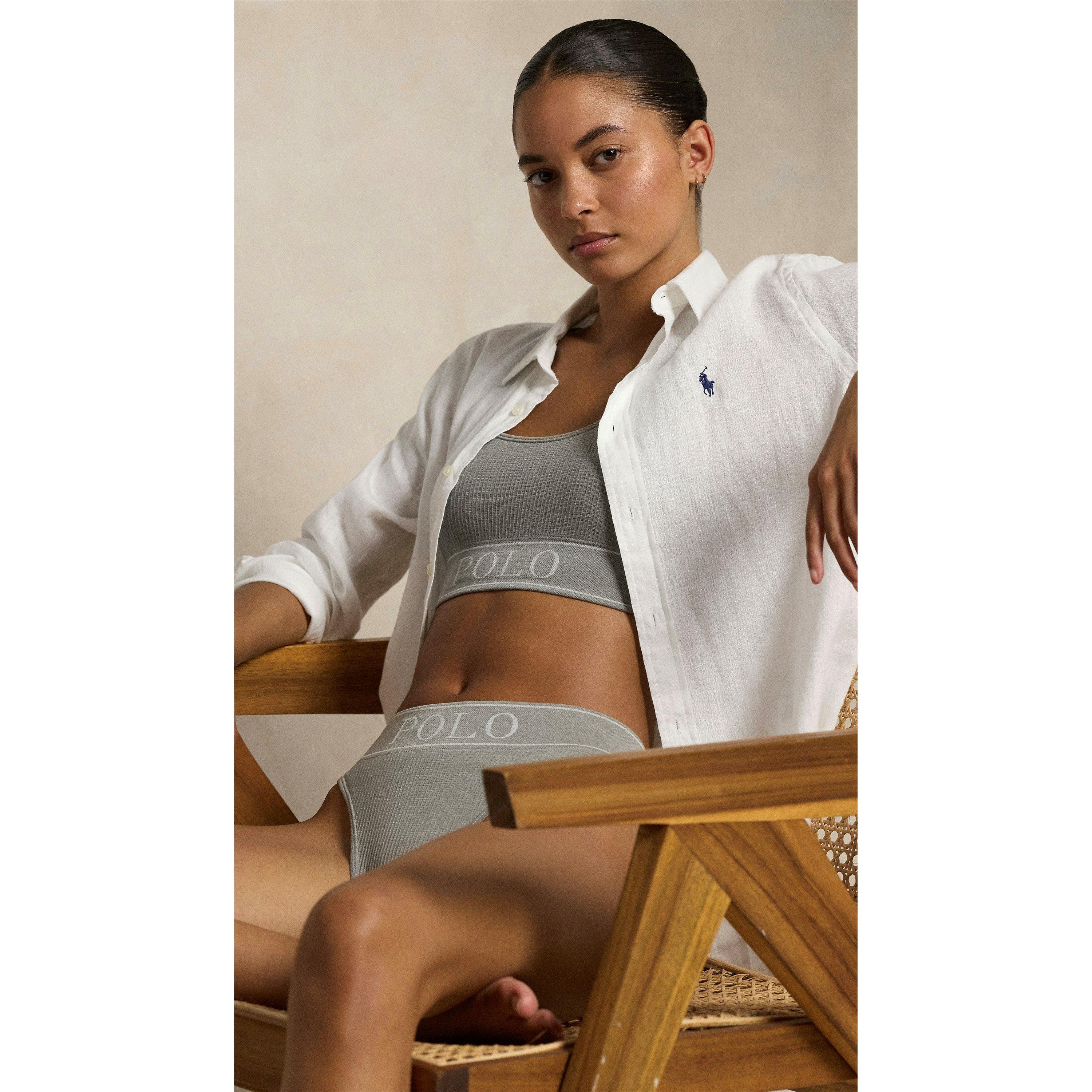 Ralph Lauren Ribbed Scoop Bra
