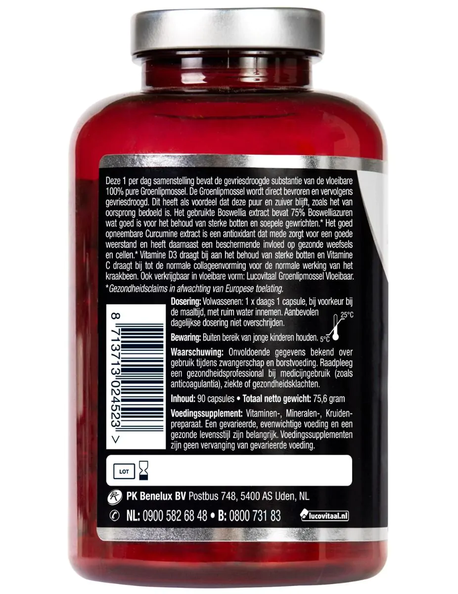 Groenlipmossel capsules