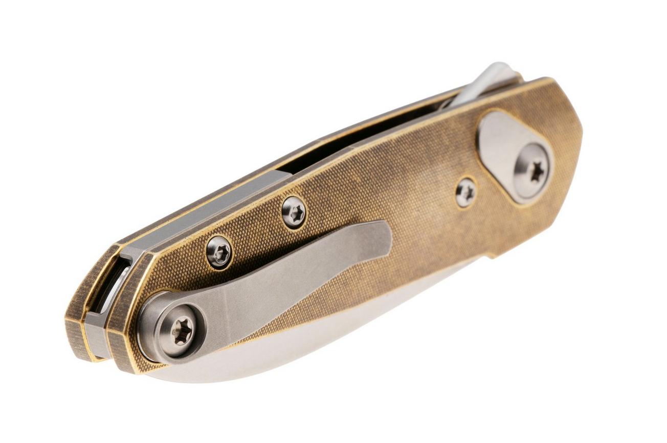 Ansø of Denmark Aros AROS-BR-ST, Stonewashed RWL34, Brass zakmes, Jens Ansø design
