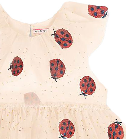 Konges Sløjd Kleid - Tüll - Fayette - Marienkäfer Glitter