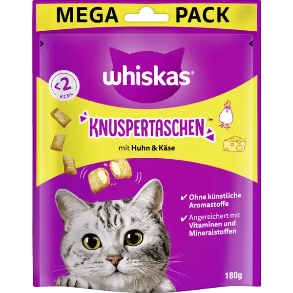 Knuspertaschen Beutel mit Huhn und Käse
