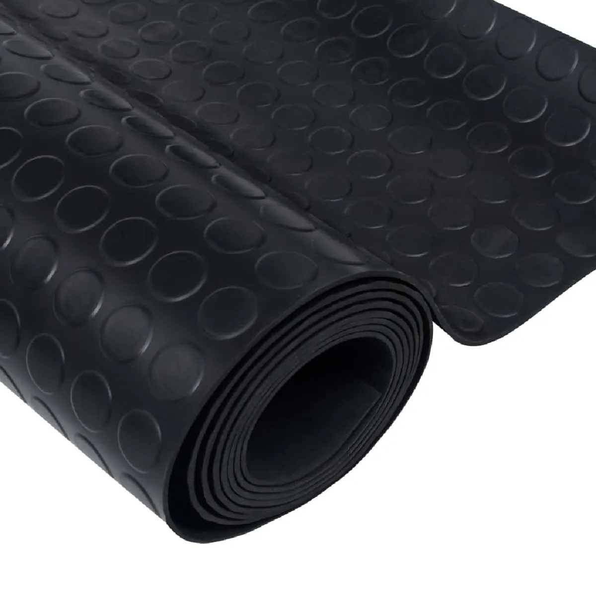 vidaXL Tapis caoutchouc antidérapant 1,5x2 m noir