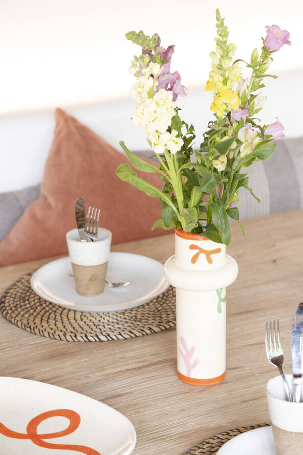 Que Rico Vase - PALOMA - COLOURFUL CORALS Multi