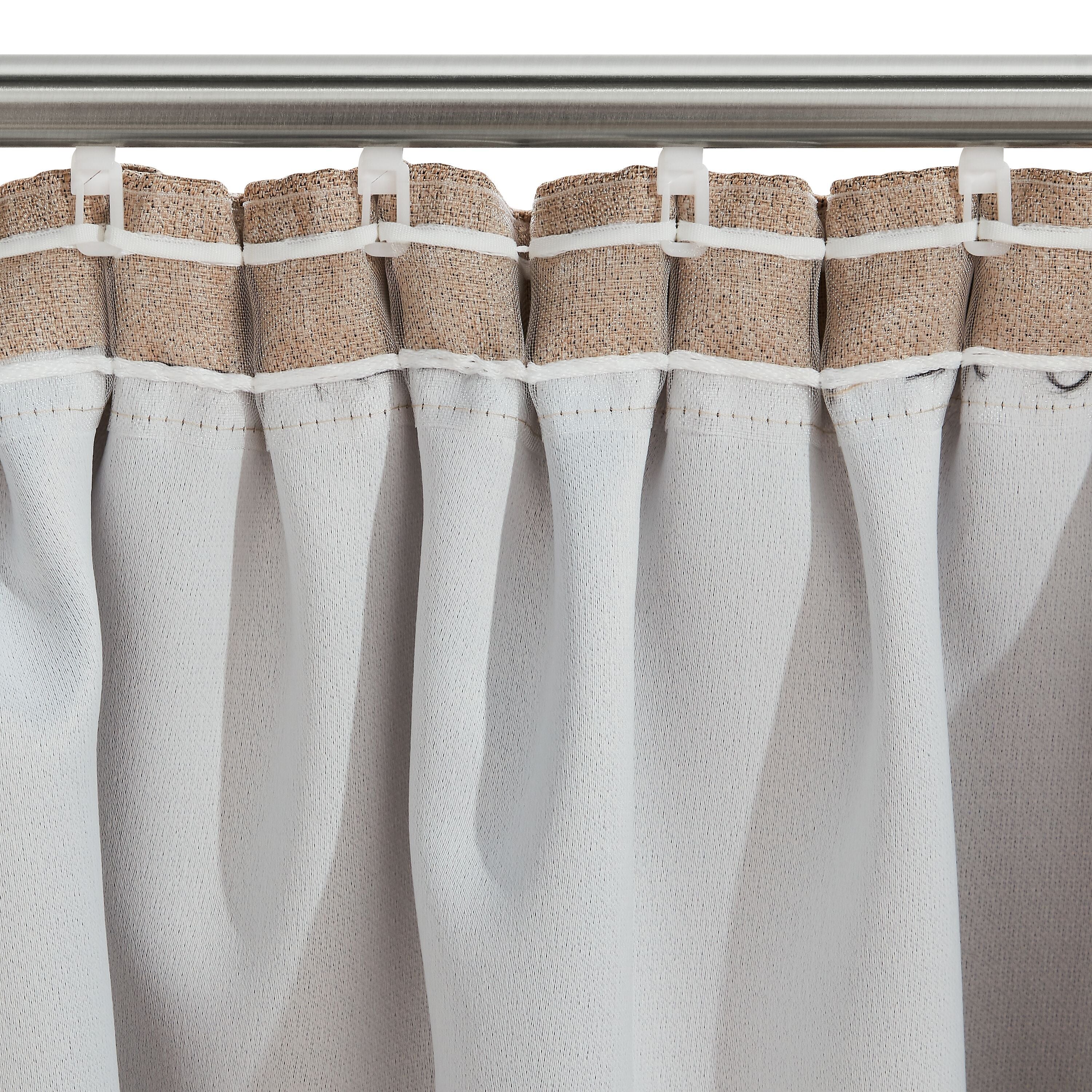 NICOLAS FB, Nachtvorhang - Beige / B: 300.0 cm x H: 260.0 cm
