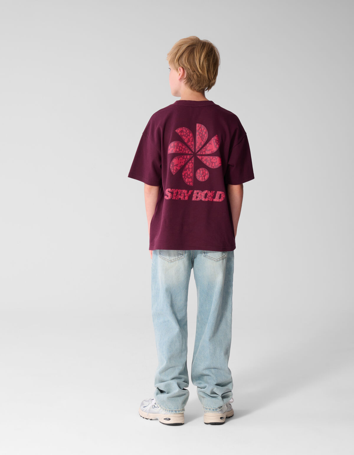 Baggy Fit Jeans Dirty Washed Lichtblauw