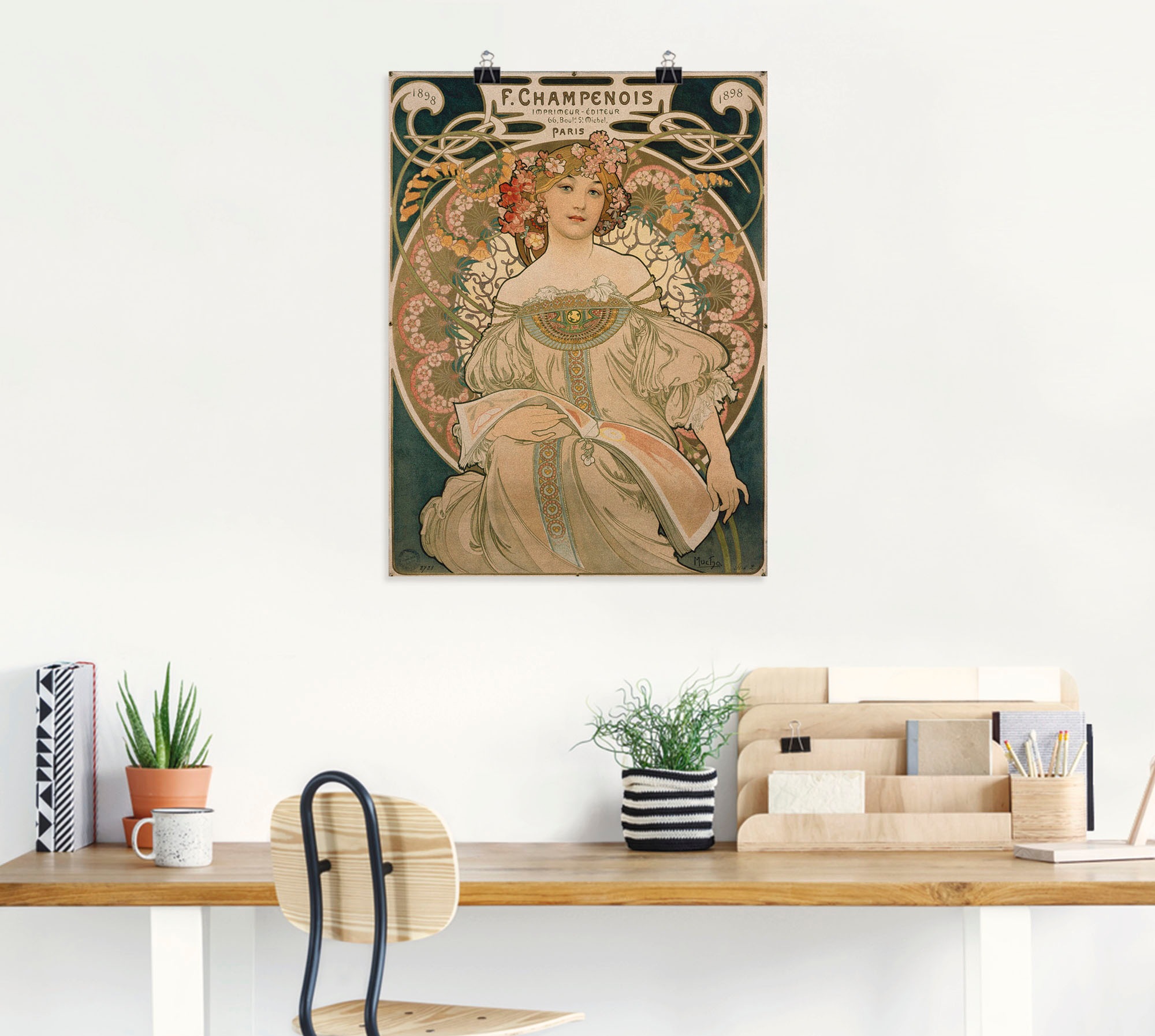 Artland Kunstdruck »Plakat für F. Champenois. 1897« Ausstellungsplakate 1 Stk. tlg. als Alubild, Leinwandbild, Wandaufkleber oder Poster in versch. Grössen