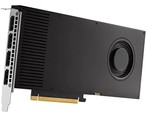 NVIDIA® RTX™ A4000 - Grafikkort - RTX™ A4000 - 16 GB GDDR6 - PCIe 4.0 x16 - 4 x DisplayPort
