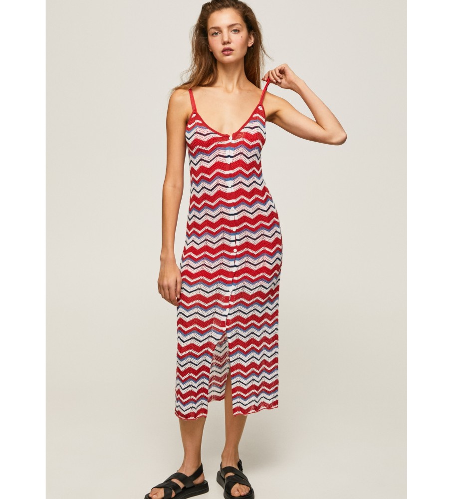 Vestido vermelho Frida da Pepe Jeans