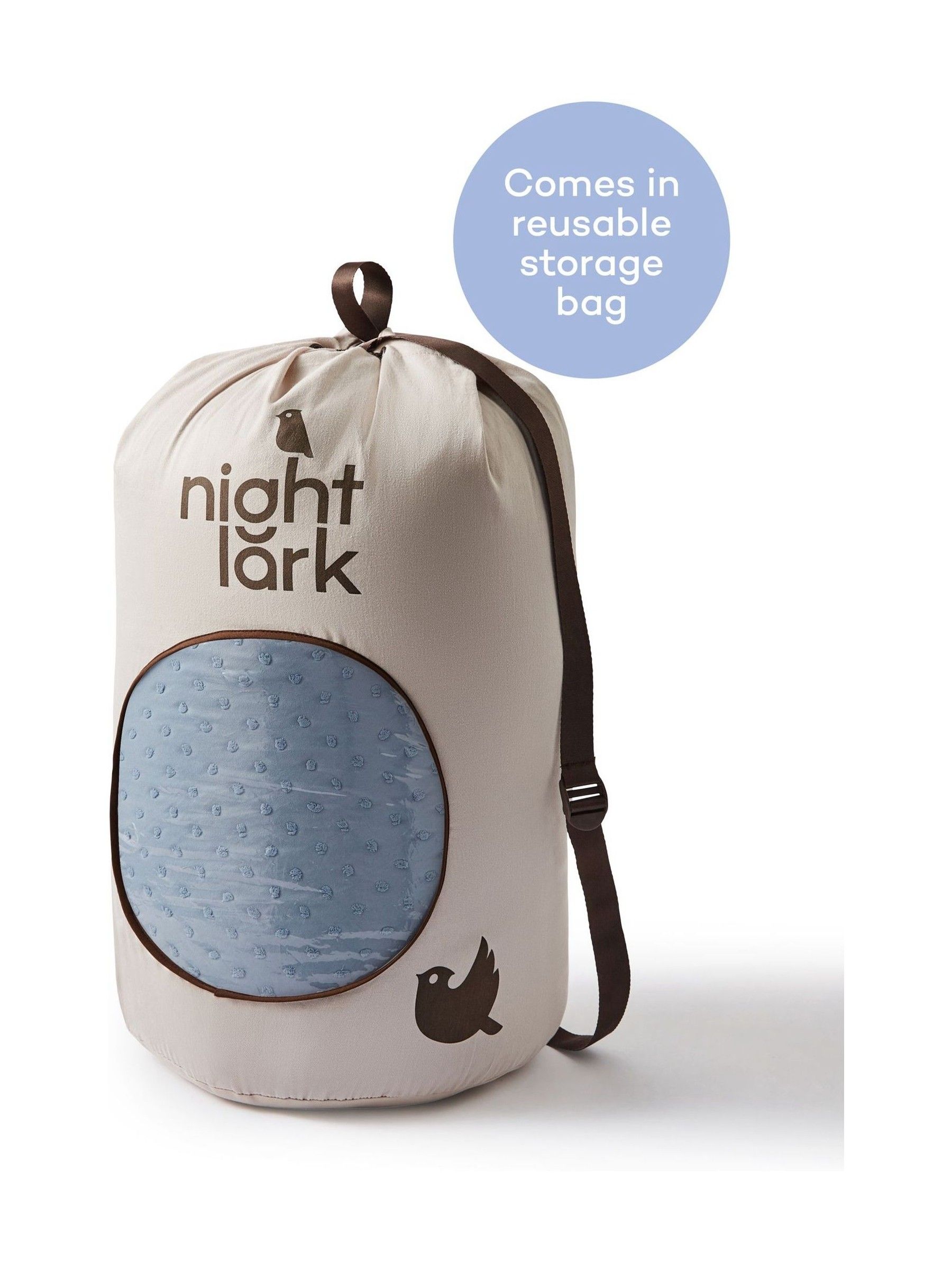 Night Lark Tufted Dot Coverless Duvet and Pillowcase Set