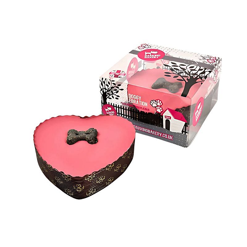 The Barking Bakery Yoghurt Topped Pawty Cake Met Kaars Hond | 20300
