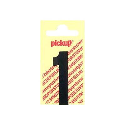 Pickup - Étiquette autocollante - 90 mm - Chiffre 1 - noir mat