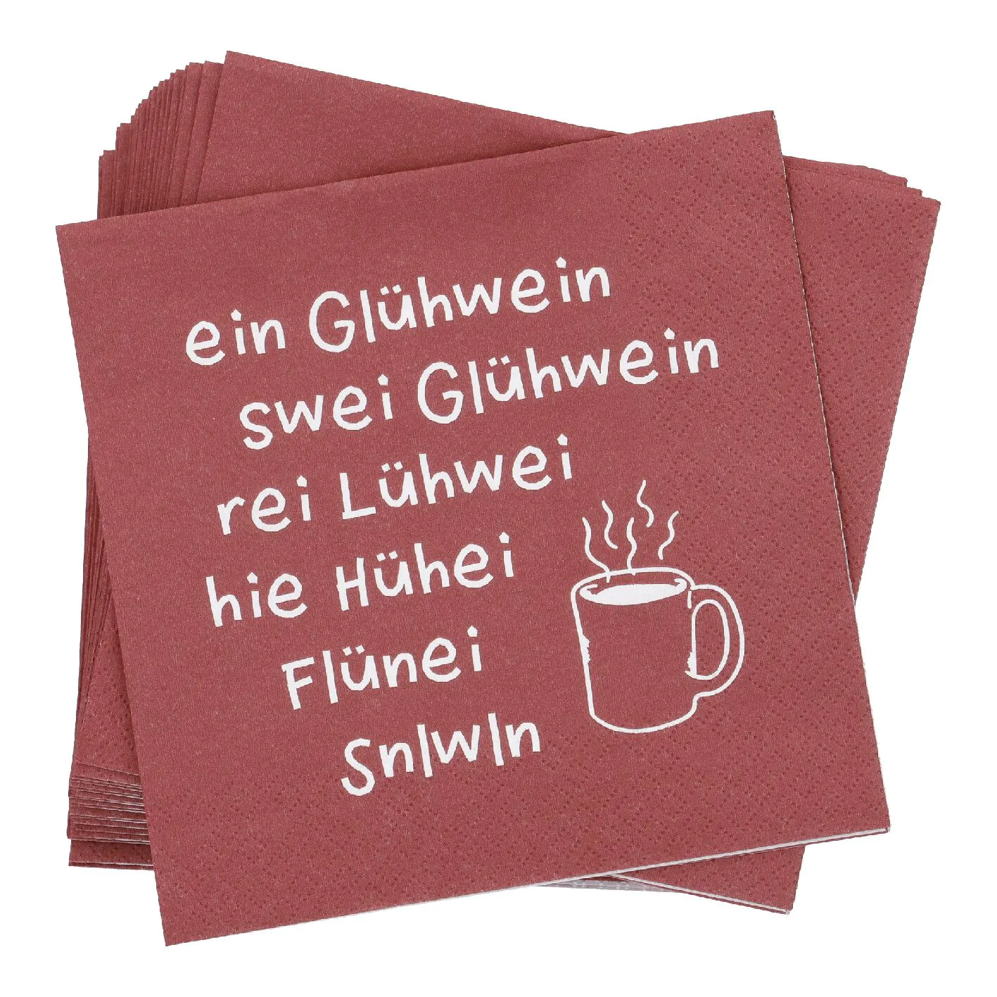 Weihnachtsserviette Glühwein (20 Stück) kaufen