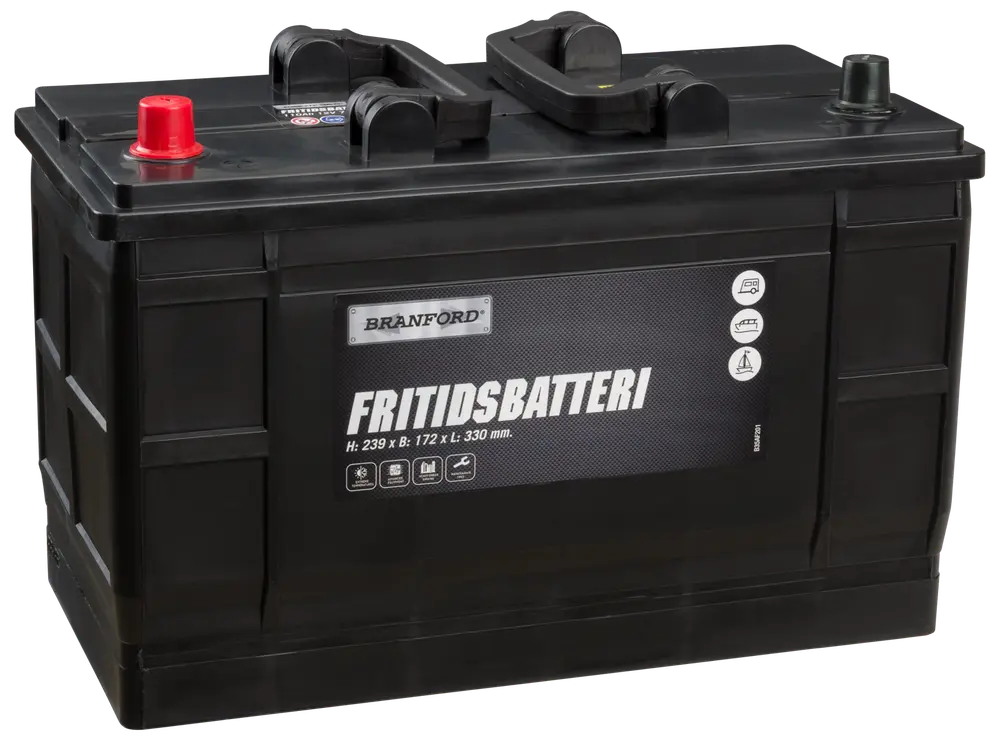 BRANFORD Fritidsbatteri 12V 110Ah (+v)