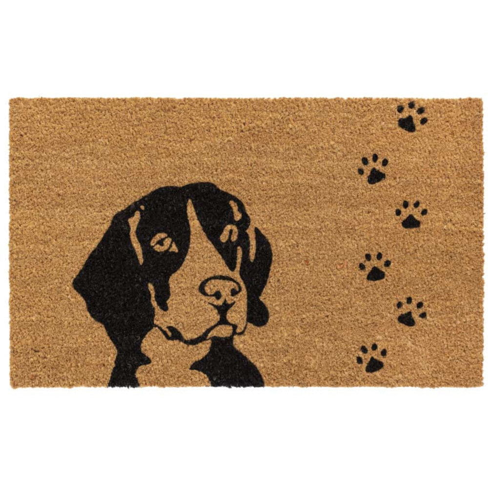 Kokos-Fußmatte CUNEO - schwarz-natur - 75x45 cm