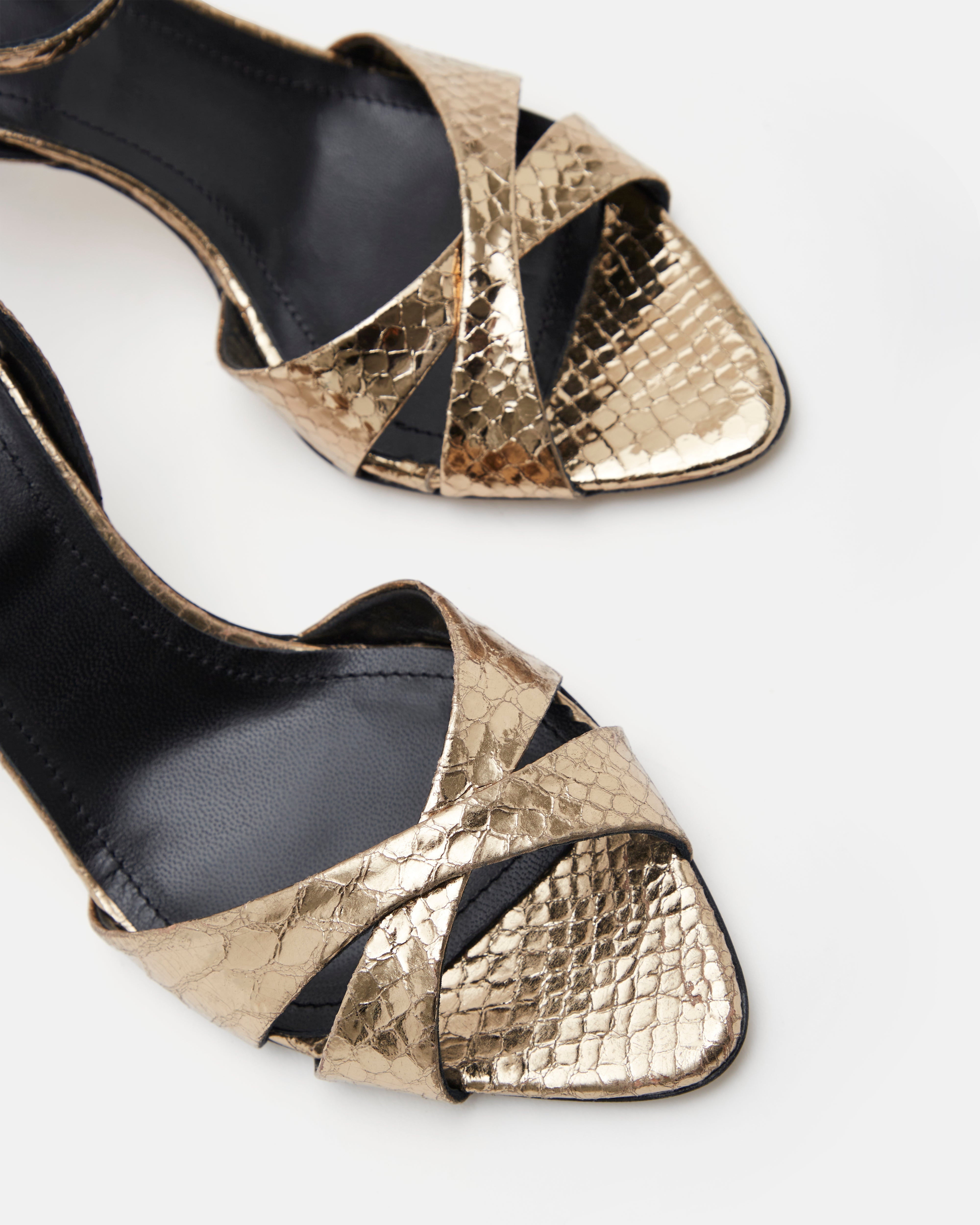 SANDALES NOEMIE/MET PLATINE