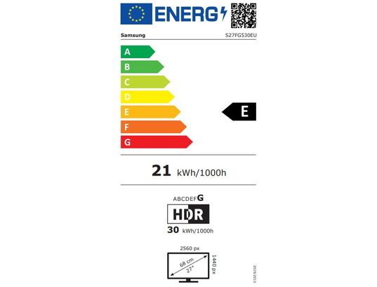 SAMSUNG - Ecran 27 pouces QHD LS27FG530EUXEN